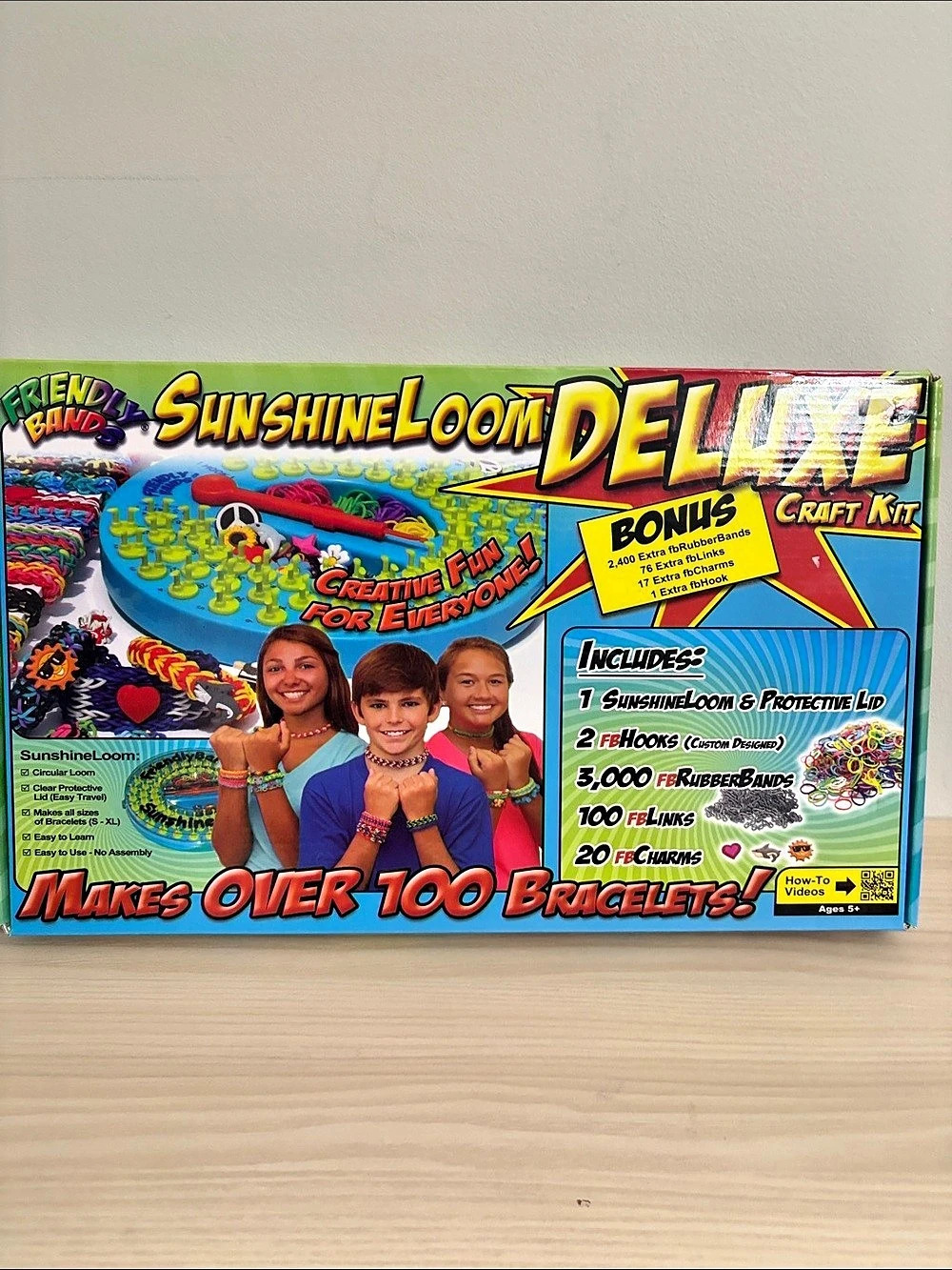 Friendly Bands New! Sunshine Loom Deluxe Craft Kit Multicolor